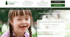 Desktop Screenshot of evergreenhhc.com